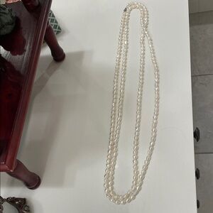 Elegant White Pearl Necklace